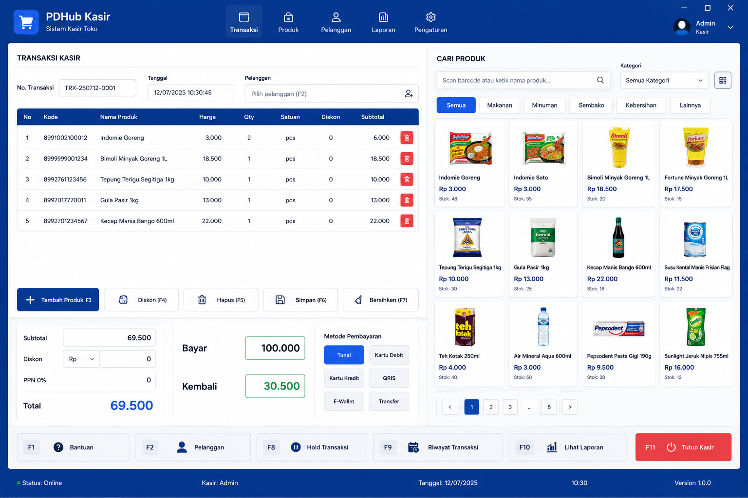 PDHub Kasir (Point of Sale)